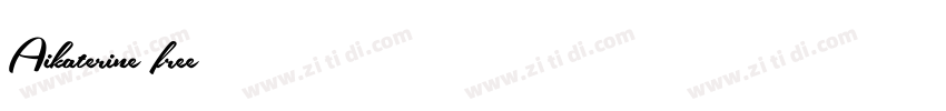 Aikaterine free字体转换